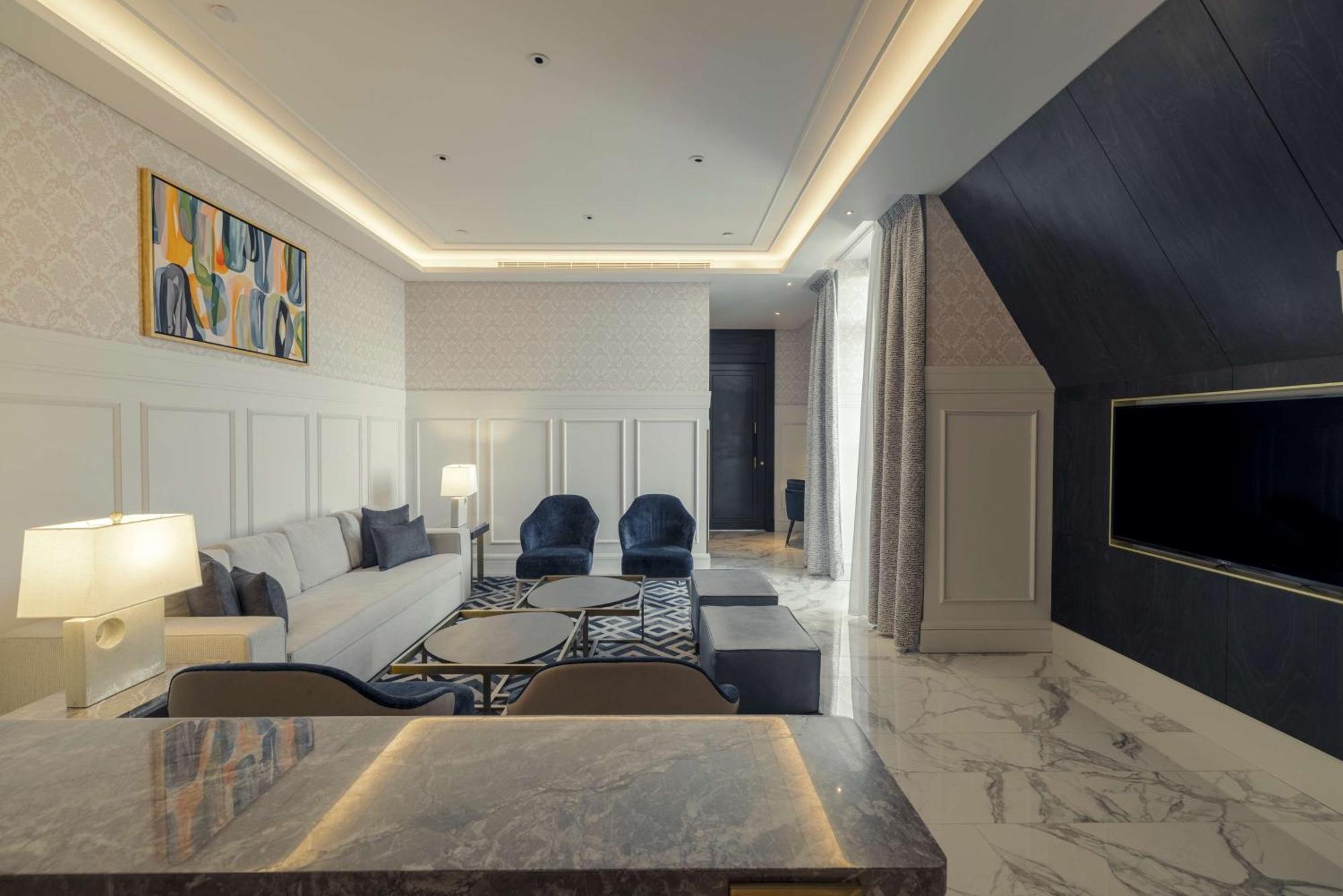 Mansard Riyadh, A Radisson Collection Hotel 외부 사진 A 3D rendering of a living room